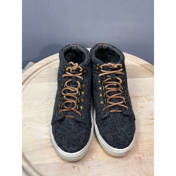 Band of Gypsies Dove Hiker Wool Sneakers Womens 8 Midtop Gray Lace Up - Picture 4 of 9
